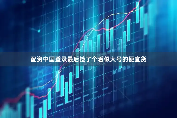 配资中国登录最后捡了个看似大号的便宜货