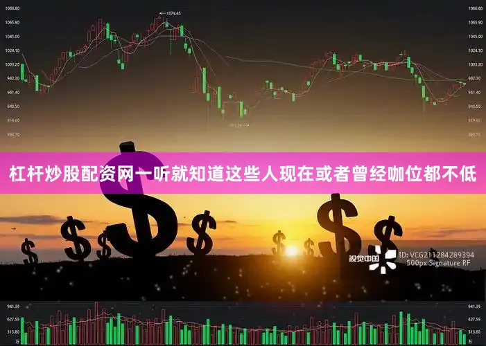 杠杆炒股配资网一听就知道这些人现在或者曾经咖位都不低